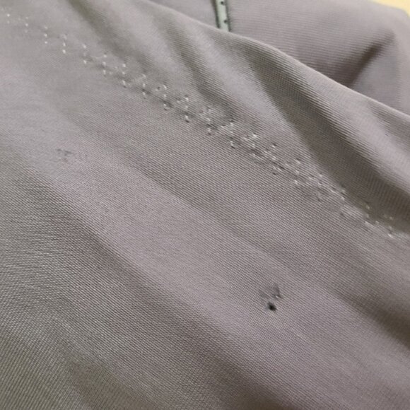 LULULEMON BUST A MOVE JACKET PEPLUM REMOVABLE HOOD DOUBLE ZIPPER STRETCH sz S - Picture 12 of 12